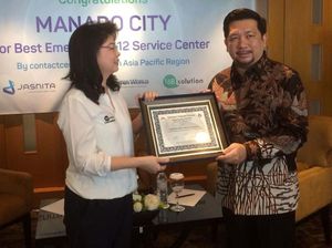 Pemkot Manado Terima Penghargaan Best Emergency 112