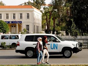 Direktur OPCW Sebut Tim Keamanan PBB Ditembaki di Douma Direktur OPCW Sebut Tim Keamanan PBB Ditembaki di Douma