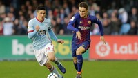 Nama-nama seperti Yerry Mina, Denis Suarez, Andre Gomes, dan Paco Alcacer yang minim menit bermain mendapat kesempatan tampil sebagai starter. (Foto: Miguel Vidal/Reuters)