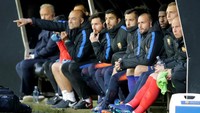 Bertandang ke Estadio Municipal de Balaidos, Rabu (18/4/2018) dinihari WIB, Barcelona tampil tidak dengan kekuatan terbaiknya. Lionel Messi dan Luis Suarez duduk di bangku cadangan sejak awal laga (Foto: Miguel Vidal/ Reuters).