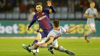 Pelatih Ernesto Valverde memasukkan Lionel Messi di babak kedua. Sementara Luis Suarez tak dimainkan sama sekali. (Foto: Miguel Vidal/Reuters)
