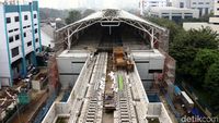 Progres Pembangunan MRT Jakarta 92,5%