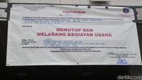 Foto: Tamat, Diskotek Exotic Disegel Satpol PP