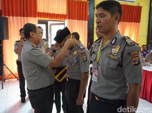 Saat Polisi Lampung Ikut Lomba Khotbah Agama