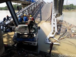 Polri Selidiki Insiden Jembatan Babat Ambrol