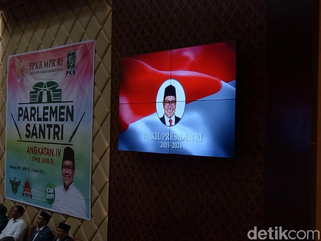 Di DPR, PKB Putar Video Cak Imin Wapres RI 2019-2024 Di DPR, PKB Putar Video Cak Imin Wapres RI 2019-2024