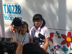 Anak Berkebutuhan Khusus Lukis TransJ, Sandi: Semoga Jadi Inspirasi