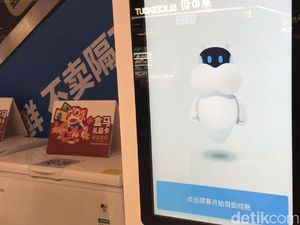 Ini Wujud Kasir Digital Berwujud Kuda Nil di China