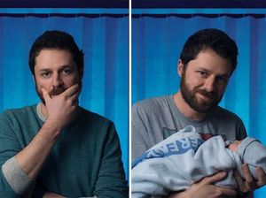 Foto Langka Perubahan Para Pria Sebelum dan Setelah Jadi Ayah