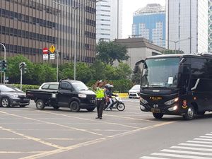 Polisi Berlakukan Buka-Tutup Thamrin Selama Syuting 22 Menit