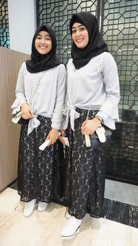 Saat Kakak-Adik Bergaya Kembar Bersaing di Sunsilk Hijab Hunt Medan