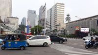Foto: Lalin Thamrin yang Sempat Macet karena Syuting Film
