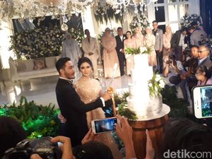 Hujan Deras di Resepsi Syahnaz dan Jeje Govinda