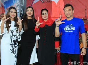 Puti Guntur, Anang dan Ashanty Sepanggung Kampanye di Lumajang