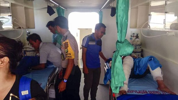 Kapal Dishub Kepulauan Seribu Meledak, 9 Orang Luka-luka