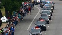 Momen Jenazah Barbara Bush Diantar ke Lokasi Pemakaman