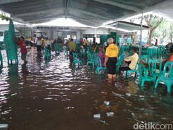 Hujan Deras, Lokasi Harlah Muslimat NU di Tulungagung Kebanjiran
