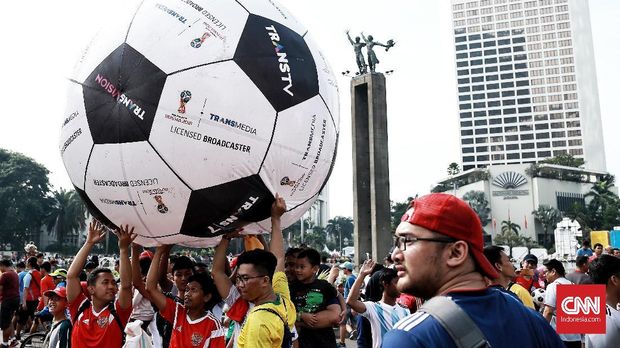 Aksi menggiring bola di Jakarta nanti akan dimulai dari FX Sudirman hingga ke Bundaran HI.