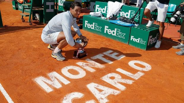 Rafael Nadal merebut gelar Monte Carlo Masters ke-11 sepanjang kariernya.