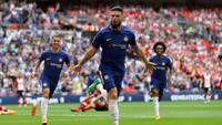 Gol itu menegaskan kecemerlangan Giroud di Piala FA. Dia sudah terlibat dalam 22 gol (15 gol dan 7 assist) dalam 26 kali penampilannya di Piala FA sejak debutnya pada Januari 2013. Foto: Dan Istitene/Getty Images