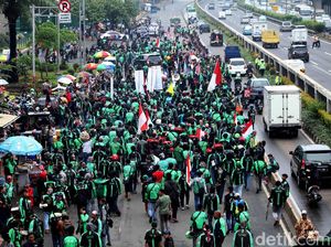 Melihat dari Langit Demo Ojek Online di DPR