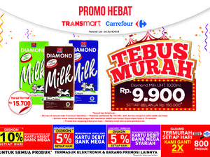 Banyak Promo Tebus Murah di Awal Pekan Transmart Carrefour Banyak Promo Tebus Murah di Awal Pekan Transmart Carrefour