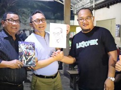 Ke Tulungagung, Ketua MPR Temui Eks Komikus Marvel Aksi 212