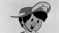 Gauchito. Piala Dunia 1978 di Argentina. Maskot ini memunculkan sesosok bocah yang mengenakan pernak-pernik ala Argentina. Pecut yang ia bawa merujuk pada sosok Gaucho, pengendara kuda nan gagah berani di kawasan Amerika Latin pada masa lalu. (Foto: Keystone/Getty Images)