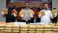 Penyelundupan 142 Kg Ganja Jaringan Lapas Digagalkan Polisi