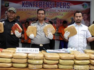 Penyelundupan 142 Kg Ganja Jaringan Lapas Digagalkan Polisi