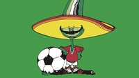 Di tahun 1986, Meksiko kembali menggelar Piala Dunia tapi dengan maskot yang punya nama berbeda. Clue-nya: lima huruf, diawali huruf P, diakhiri huruf E, dan mirip pesepakbola Spanyol yang baru saja gantung sepatu. Foto: just-football.com