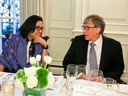Sri Mulyani Pamer Foto Bareng Bill Gates