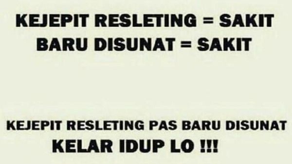 10 Meme Kocak Sunat yang Bikin Cowok Ngerasa Ngilu-ngilu Lucu