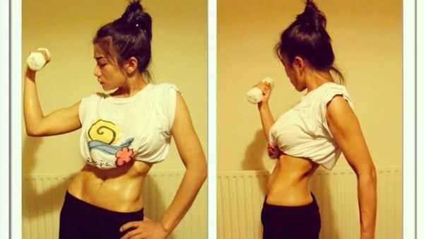 Potret Meaw, Lady Biker Sekaligus Model Kebugaran Cantik Berperut Sixpack