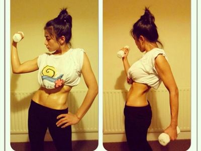 Potret Meaw, Lady Biker Sekaligus Model Kebugaran Cantik Berperut Sixpack
