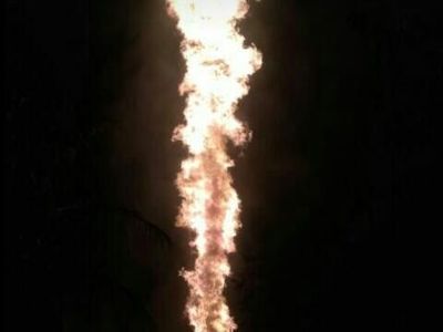 Penampakan Api Menyambar Saat Sumur Minyak di Aceh Timur Meledak