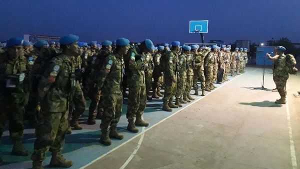 Satgas Yonkomposit TNI XXXV-C Kembali ke Tanah Air