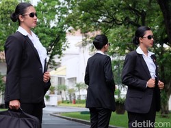 Bangganya Jokowis Angels Bisa Kawal Presiden di Apel TNI-Polri