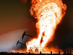 Sumur Minyak Ilegal Kembali Terbakar di Keluang Muba