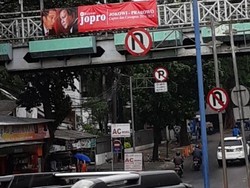 Spanduk Jopro Jokowi-Prabowo Bertebaran di Jaksel