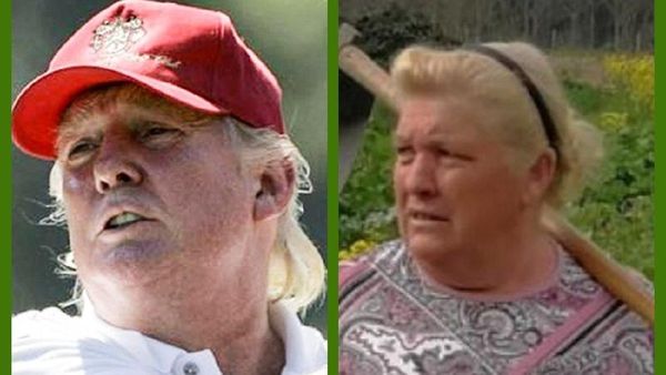 Foto: Bagai Pinang Dibelah Dua, Ini Wanita yang Disebut Mirip Trump