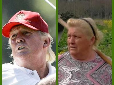 Foto: Bagai Pinang Dibelah Dua, Ini Wanita yang Disebut Mirip Trump