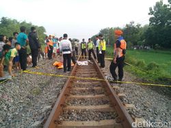 Tubuh Seorang Wanita Tercerai Berai Tertabrak Kereta Api di Madiun