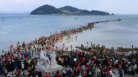 Foto: Laut Belah dan Taman Surga di Korea Selatan