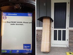 Pernah Lihat Petugas Pengirim Paket Jahil? Seperti Ini Nih