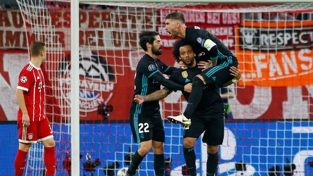Real Madrid mengantongi kemenangan 2-1 dari laga pertama di Allianz Arena.