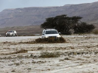 Penampakan Banjir yang Tewaskan 2 Orang di Israel dan Palestina