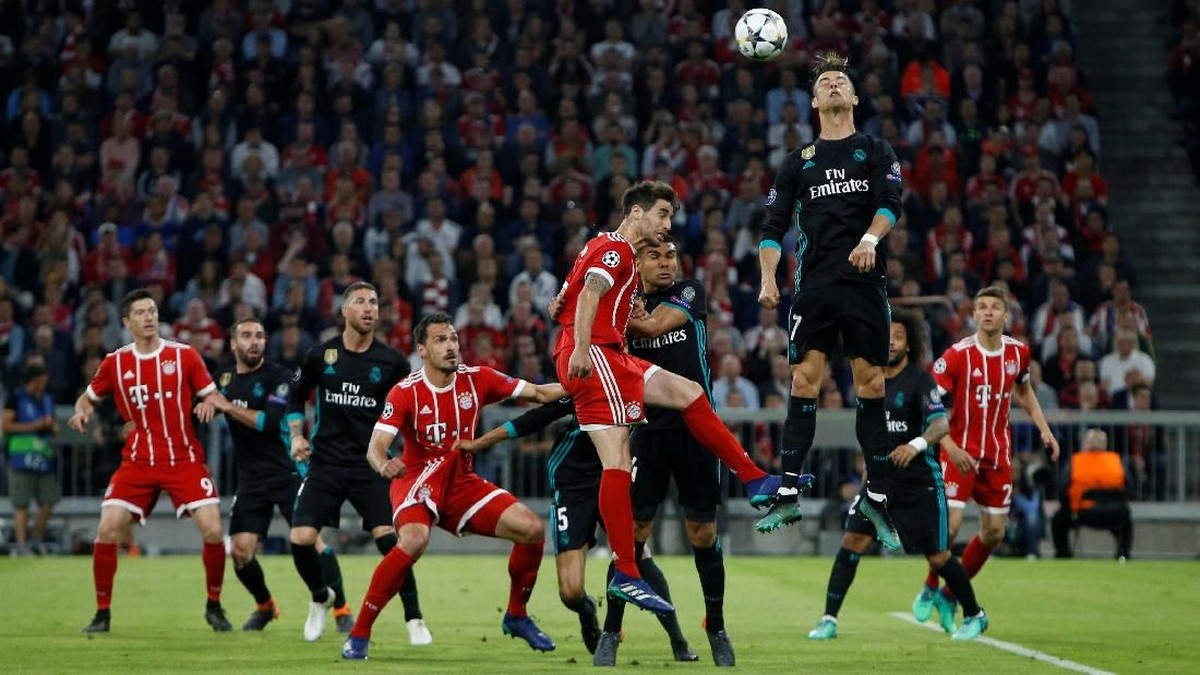 Real Madrid menang 2-1 atas Bayern Munich di leg pertama semifinal Liga Champions (Foto: Michaela Rehle/Reuters)