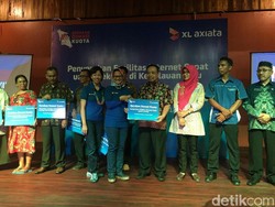 Pelanggan XL Setahun Sumbang Kuota 195 TB ke Sekolah