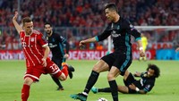 Di laga ini, Cristiano Ronaldo tidak banyak berkutik. Menurut catatan Whoscored, Ronaldo cuma bikin dua tembakan tanpa ada yang mengarah ke gawang. (Foto: Kai Pfaffenbach/Reuters)